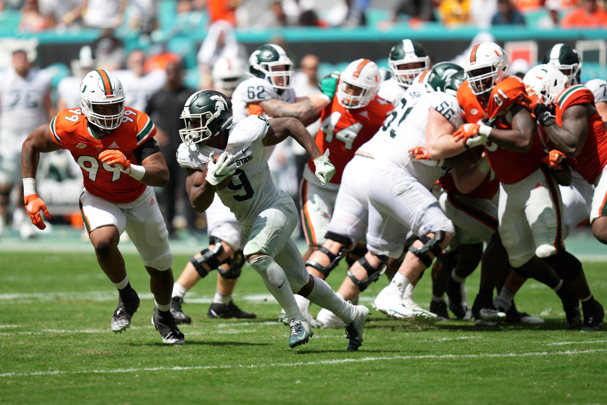 Walker helped the Spartans smash the Hurricanes on the road. Now he will go against a Nebraska team attempting to find its itself. Look for a big game from Walker this weekend.